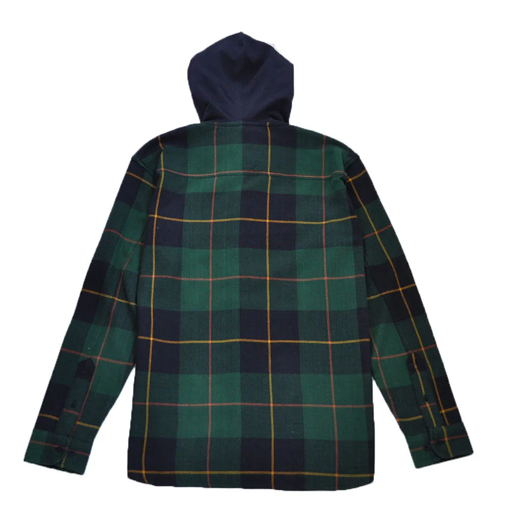 10Deep - CB's Hooded Men's Flannel, Evergreen