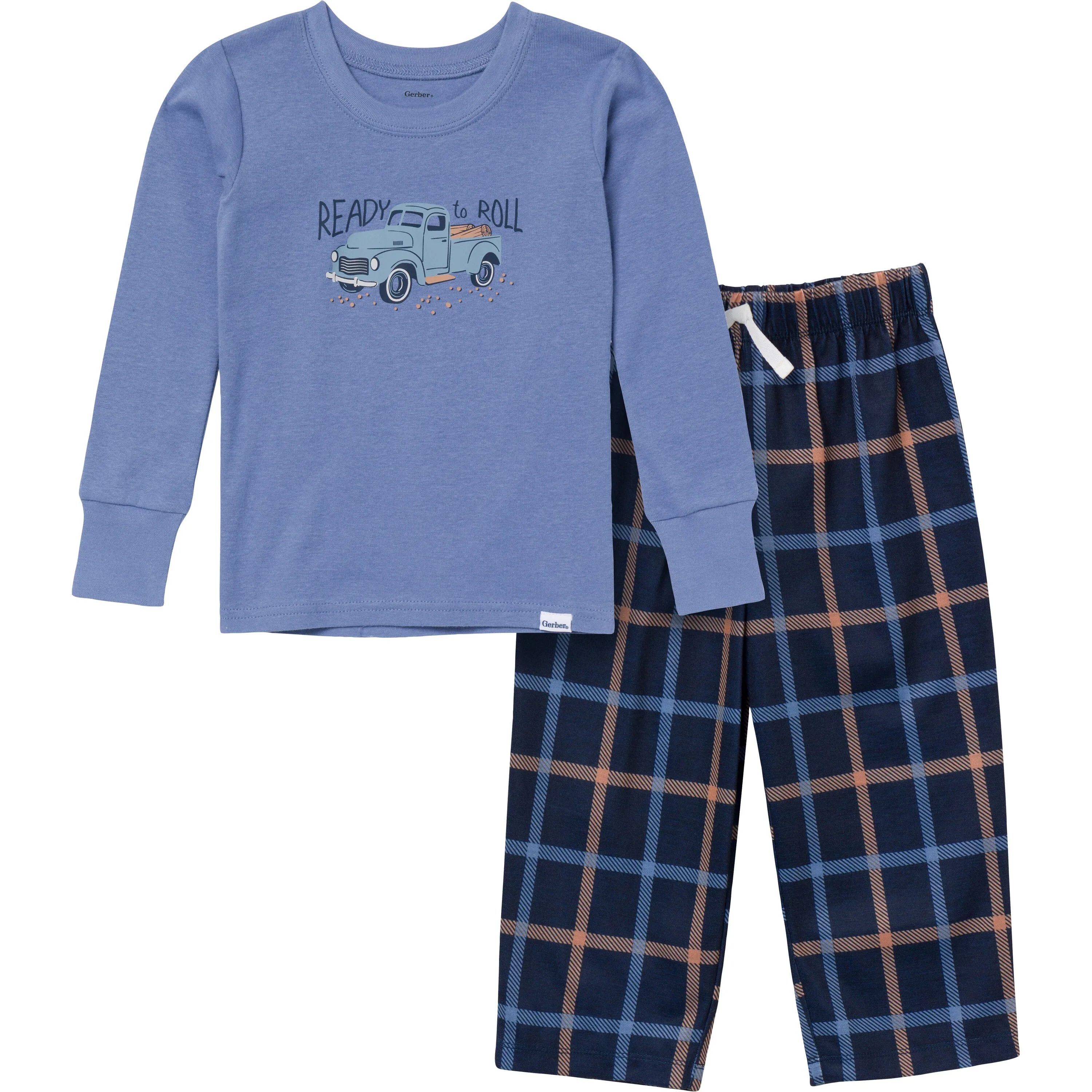 2-Piece Infant & Toddler Boys Car Pajama Set