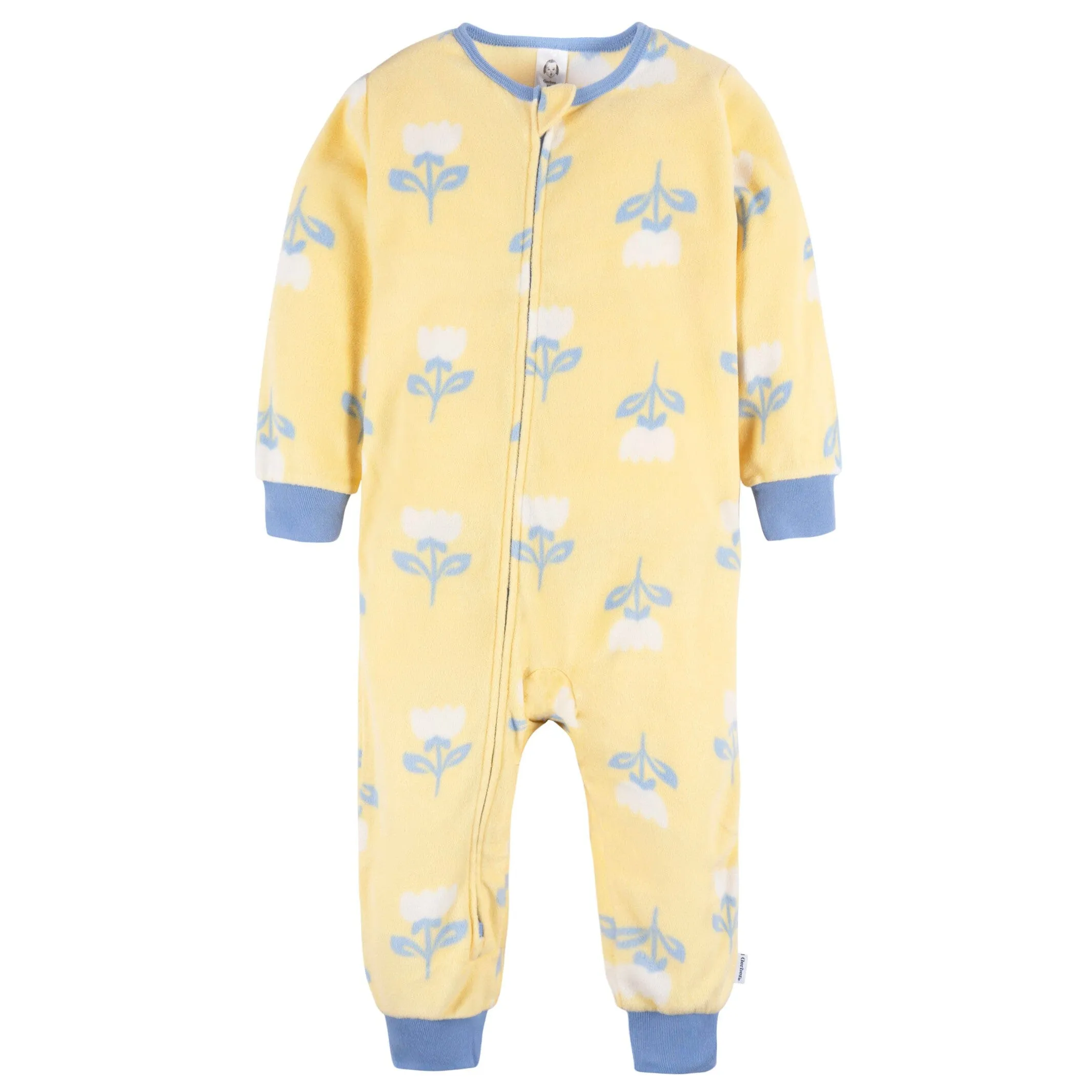 3-Pack Infant & Toddler Girls Multi Floral Footless Fleece Pajamas