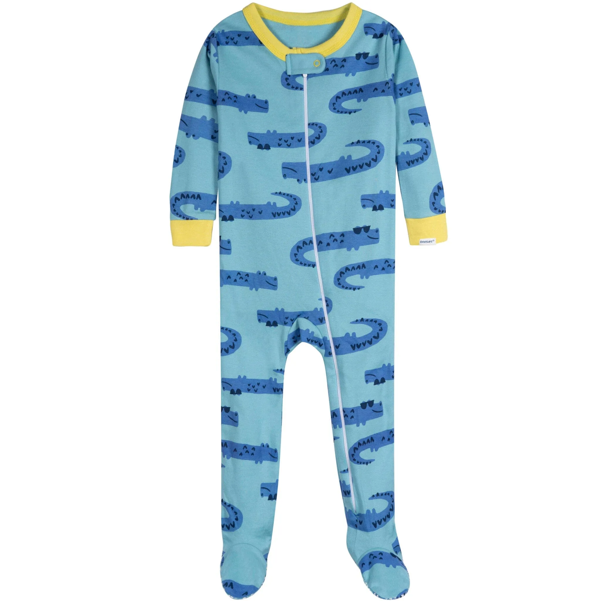 4-Pack Baby Boys Gators Snug Fit Footed Pajamas