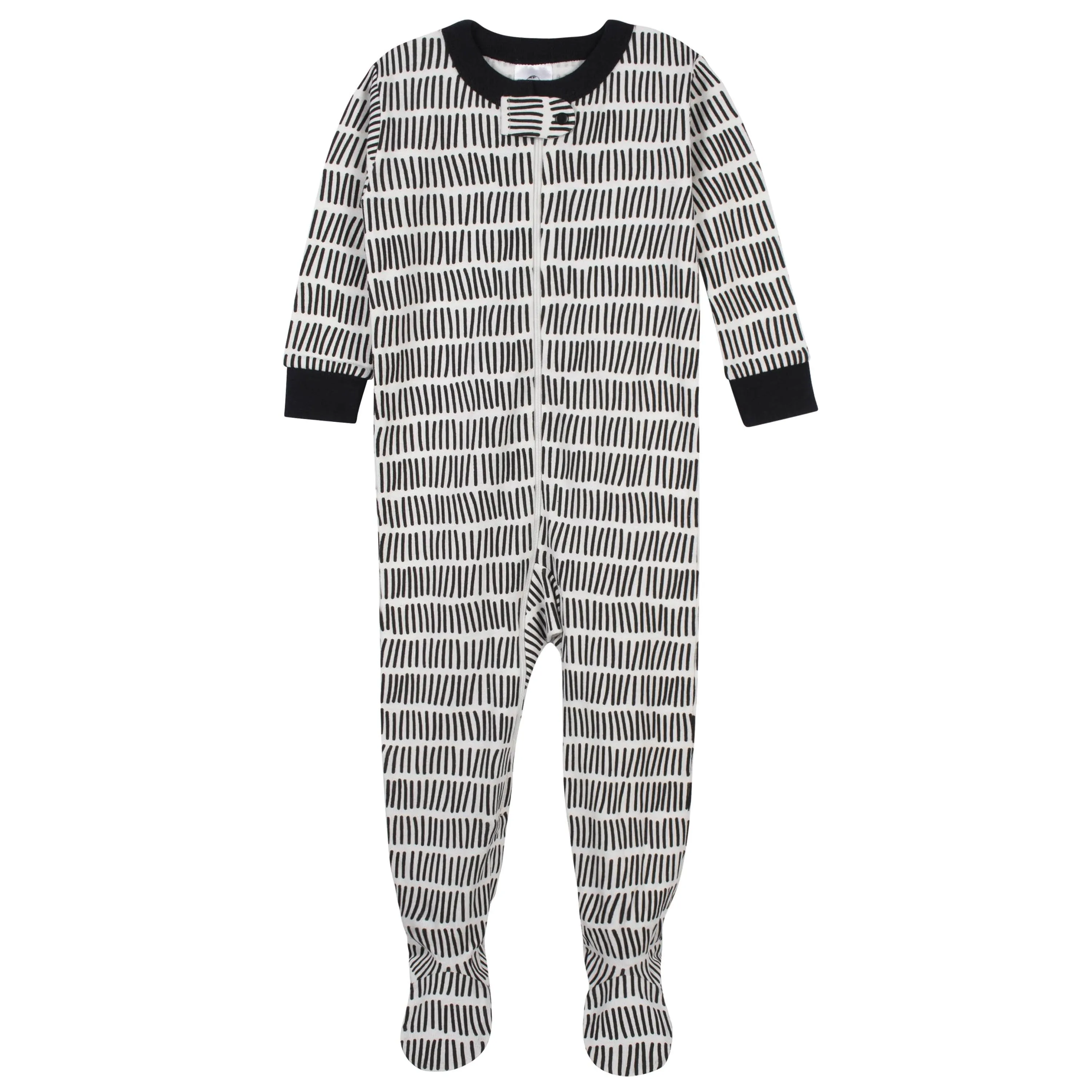 Baby Boys' 2-Pack Organic "Sleepy" Snug Fit Footed Pajamas