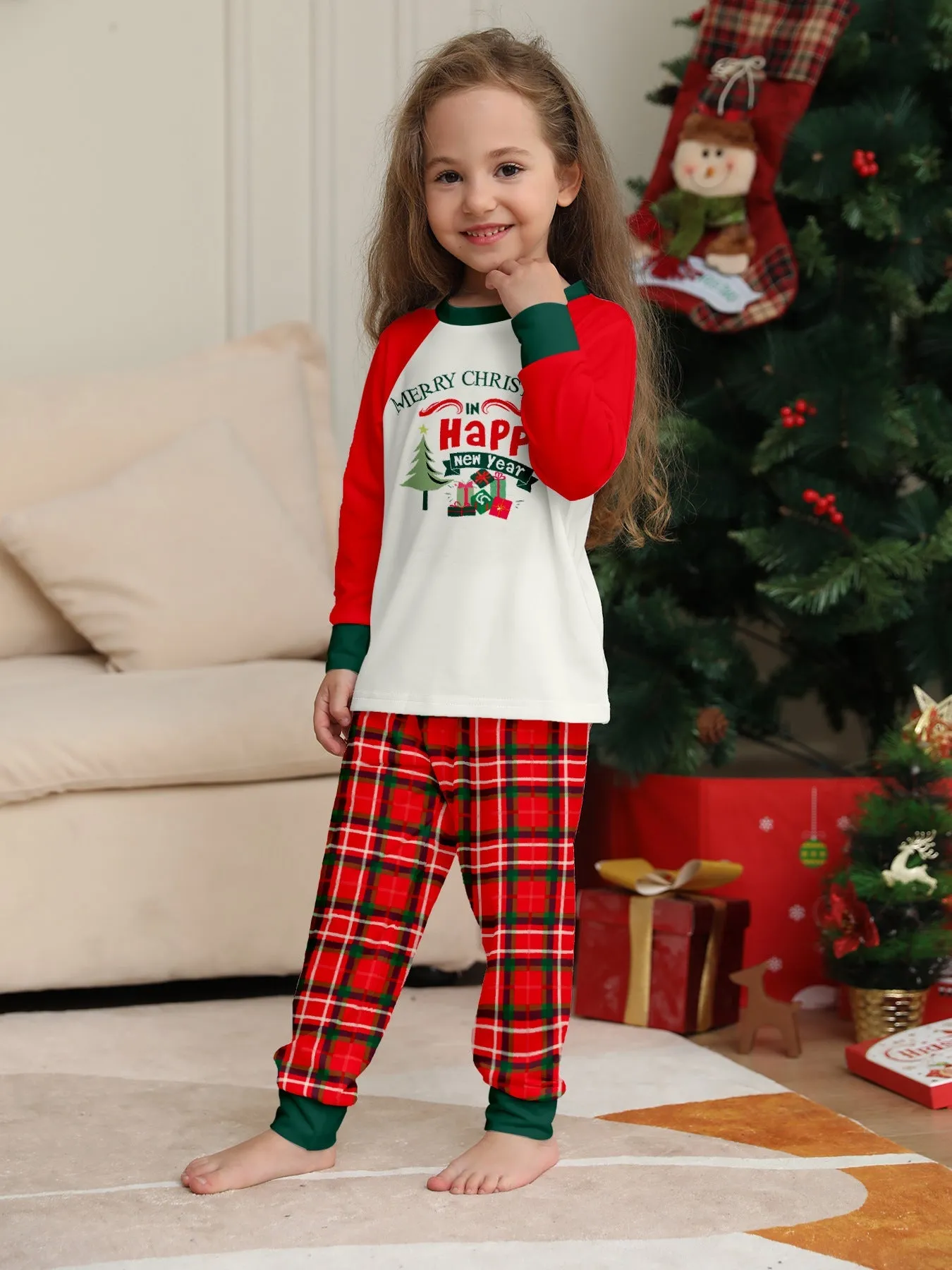 Christmas Tree Printed Family Matching Christmas Pajamas Sets