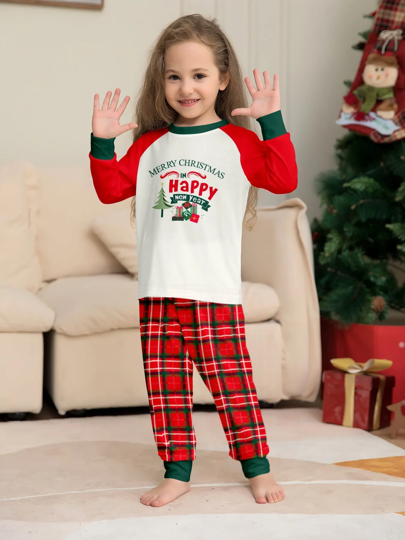 Christmas Tree Printed Family Matching Christmas Pajamas Sets