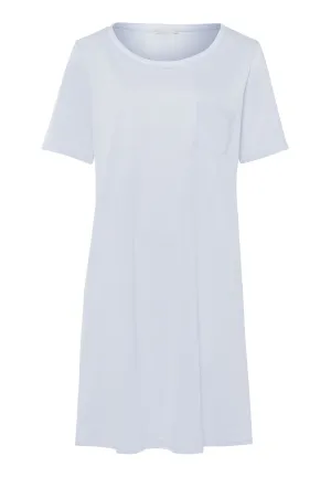 Cotton Deluxe Round Neck Cotton Nightgown | Blue Glow 77953-511