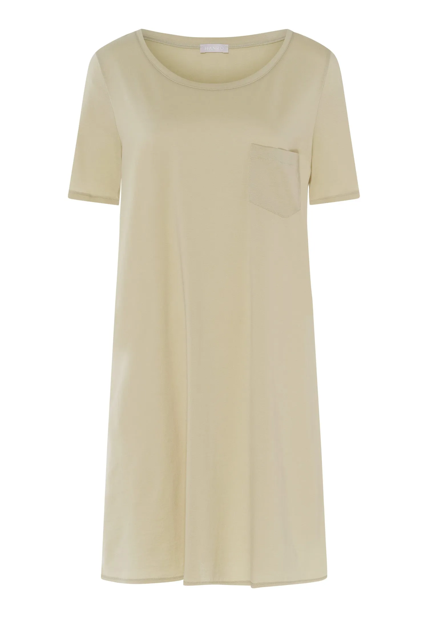 Cotton Deluxe Round Neck Cotton Nightgown | Moss Green 77953-2720