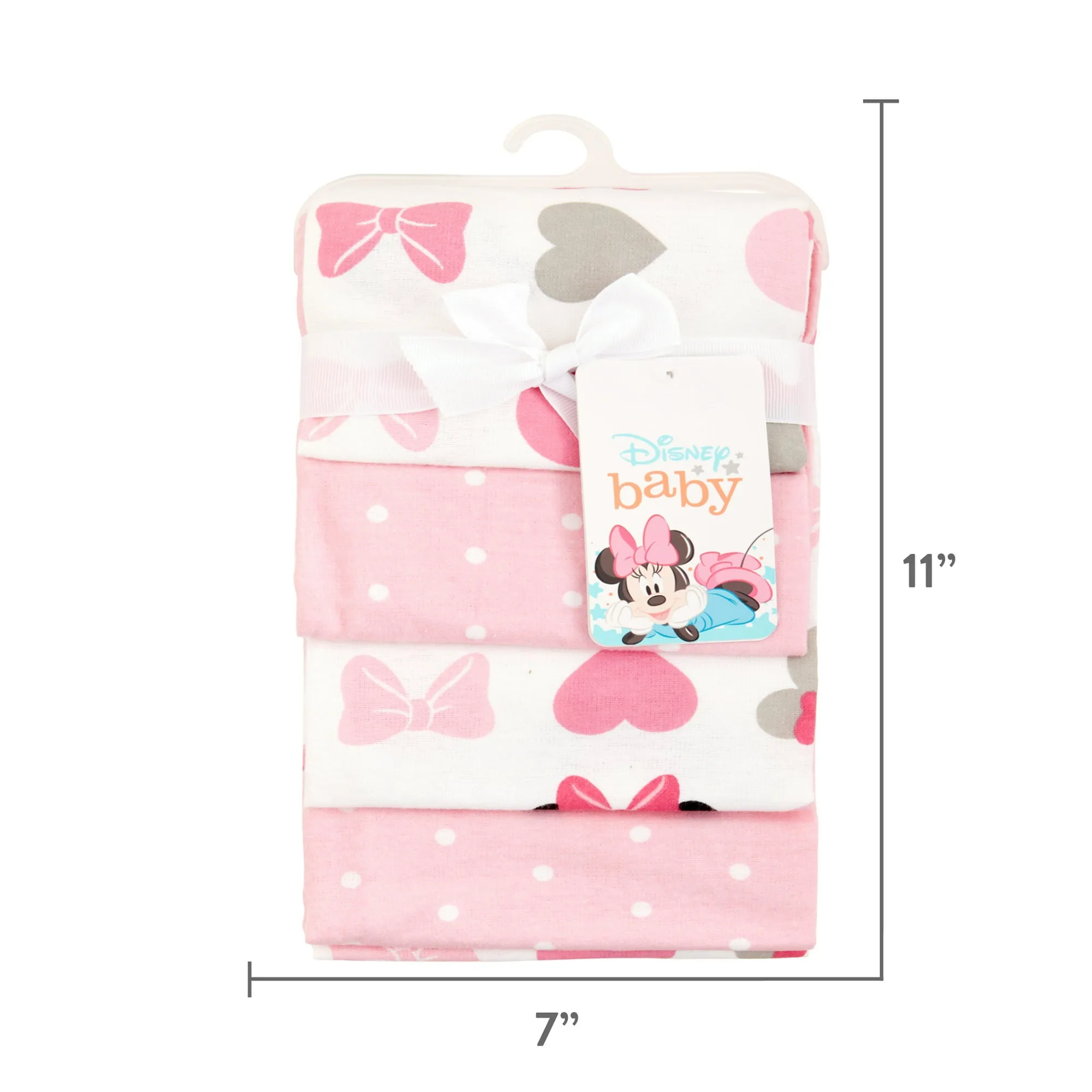 Disney Minnie Mouse 4 Pack Flannel.