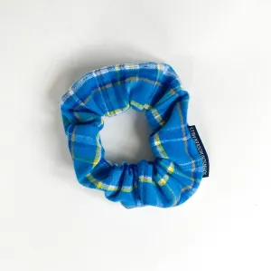 Flannel Scrunchie - Blue Sky