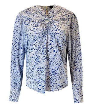 Isabel Marant Printed Silk Top. Size 40FR