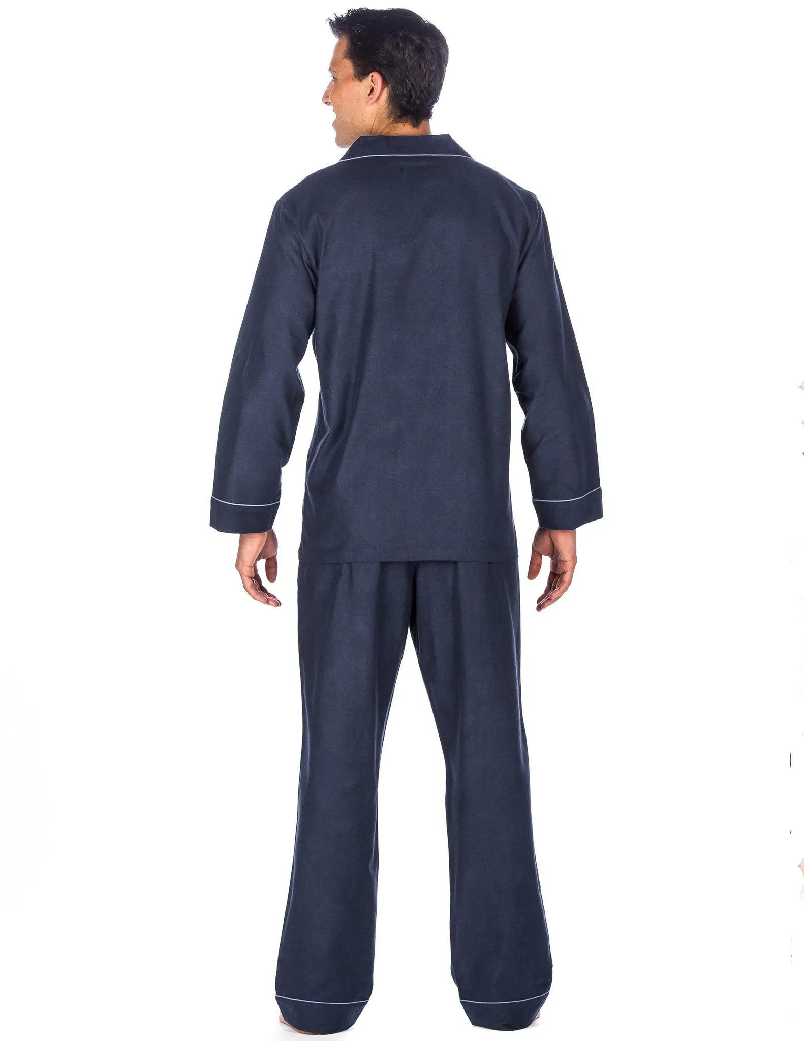 Men's Premium 100% Cotton Flannel Pajama Sleepwear Set (Relaxed Fit)