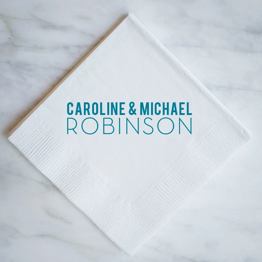 Newlywed Custom Napkins