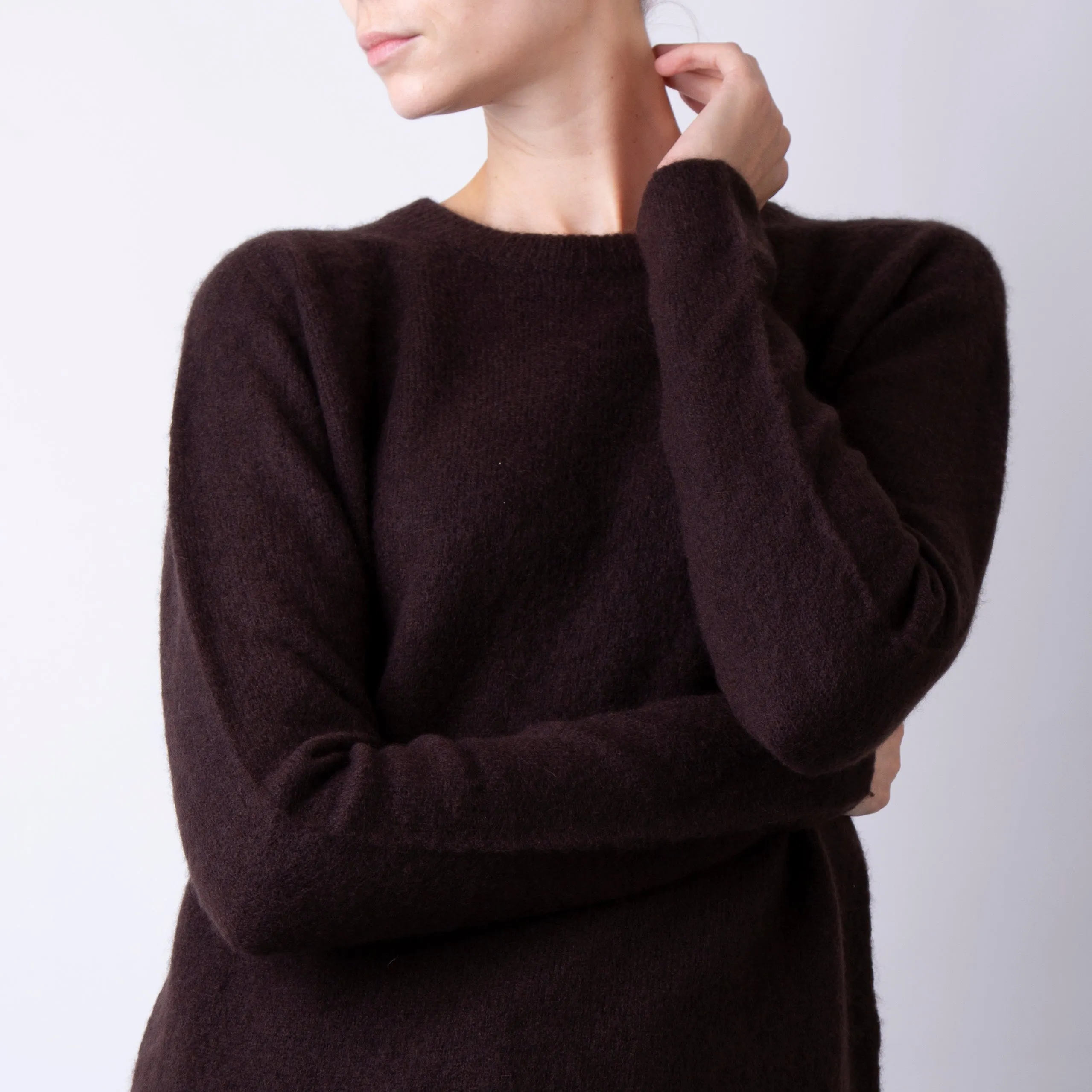 ROBERTO COLLINA SWEATER A01001 08 BROWN