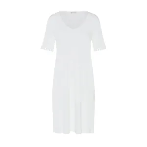 Rosa Off White Short Sleeve Nightdress