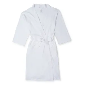 Sassy Women's White Pima Cotton Spa Wrap Robe