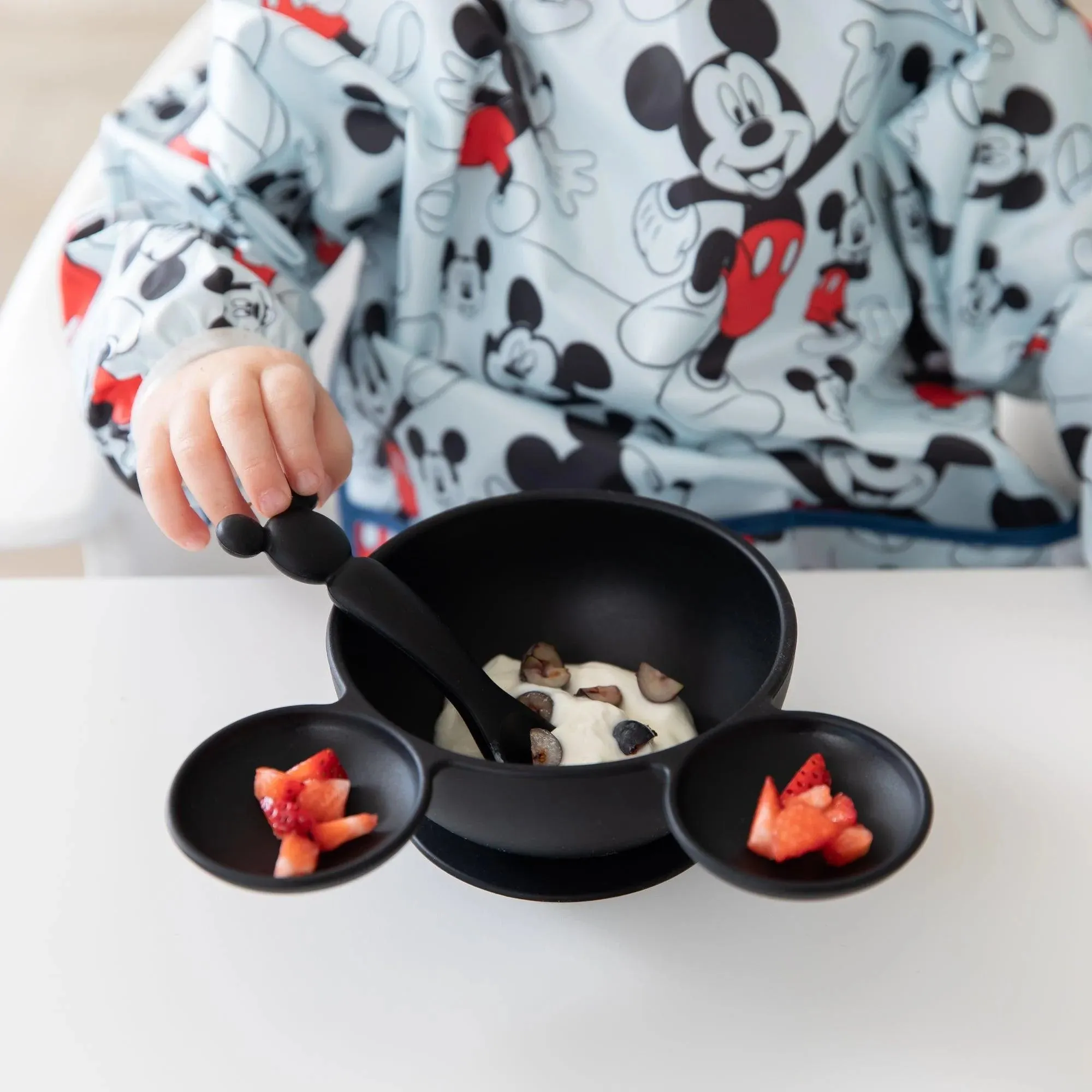 Sleeved Bib: Mickey Mouse