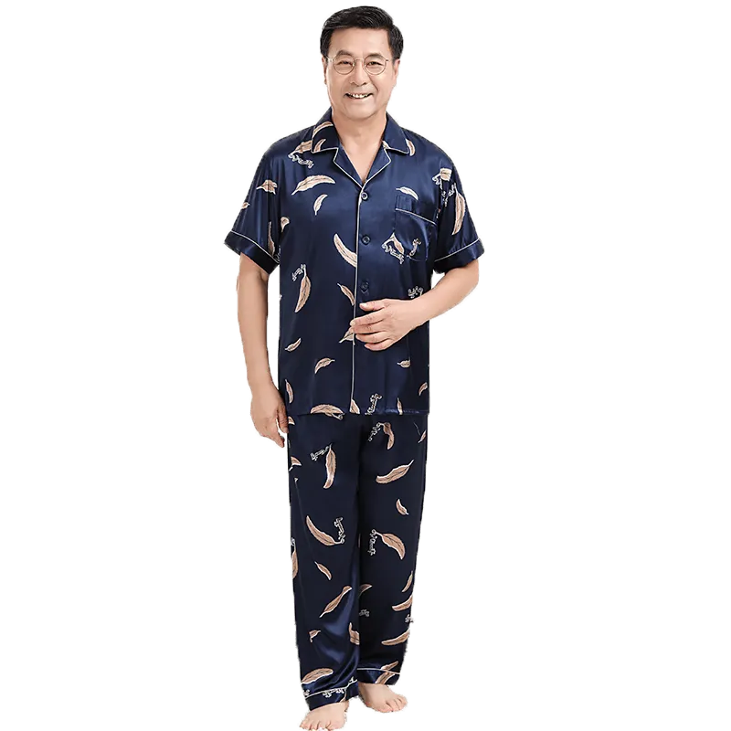 Thin ice silk pajamas