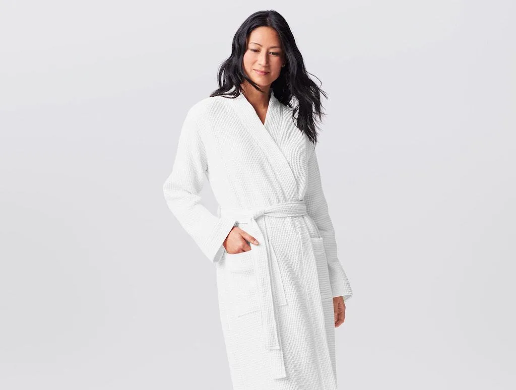 Unisex Organic Waffle Robe by Coyuchi