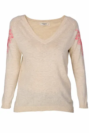 VALYA Beige Sweater