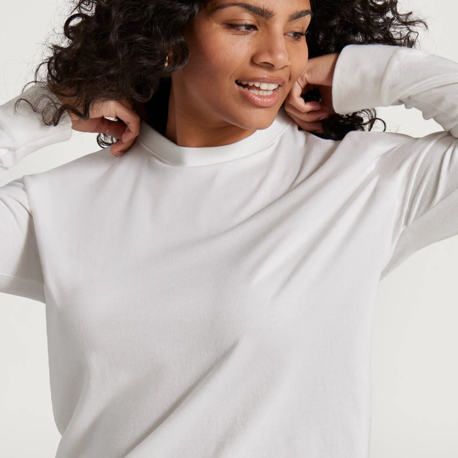 Women's Allgood Organic Cotton Long Sleeve Tee - Blizzard