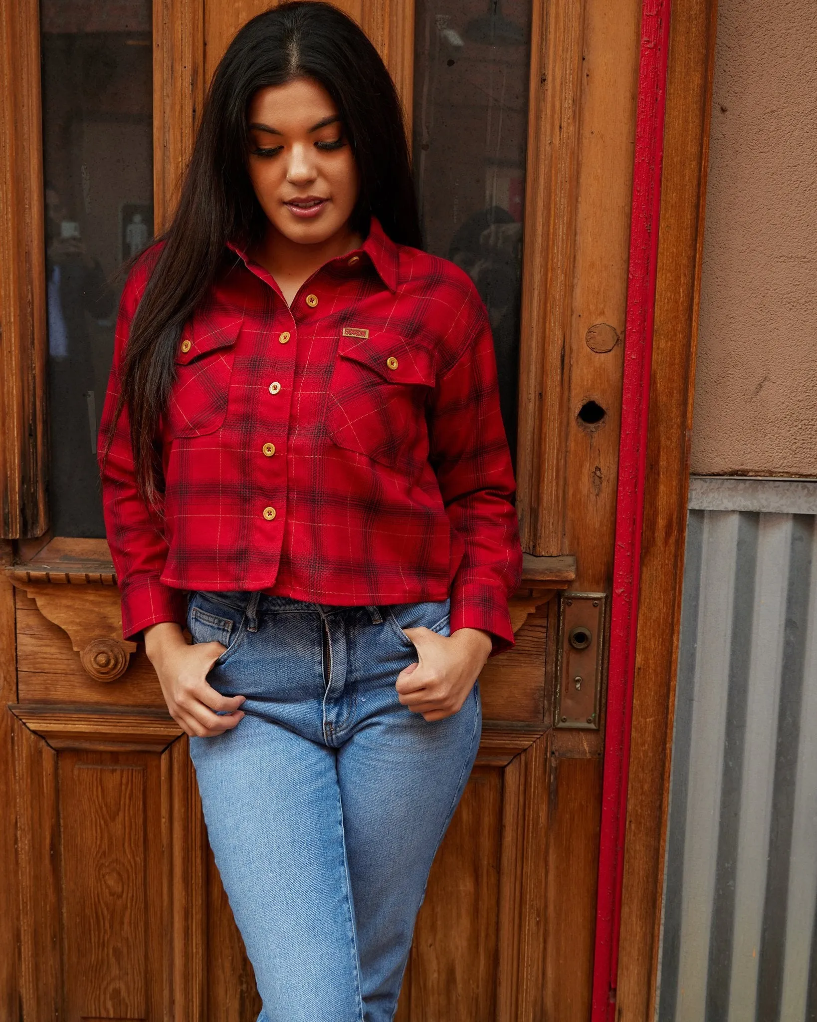 Women's Loveless Crop Flannel