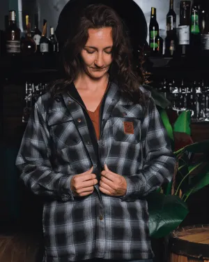 Women's Old Fashioned Hooded Flannel Jacket